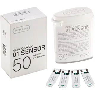 نوار تست قند خون آرکری مدل Glucocard-01 Sensor بسته 50 عددی