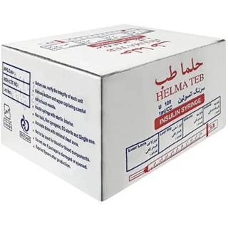 سرنگ انسولین حلما طب ۱ میلی‌لیتر G29 لوئراسلیپ (سرجدا فشاری) تک عددی