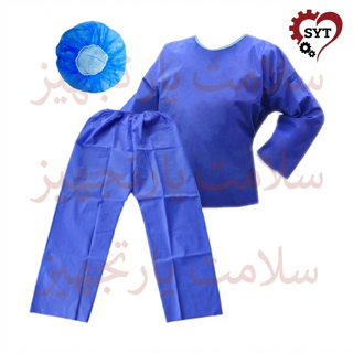 لباس بیمار MRI یکبار مصرف (ست بلوز، شلوار)