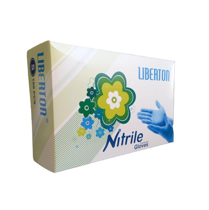 دستکش نیتریل آبی لیبرتون L