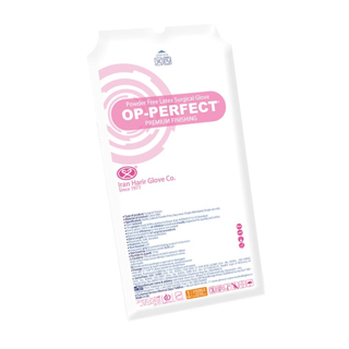 دستکش جراحی سایز بدون پودر حریر سایز 7 OP-PERFECT